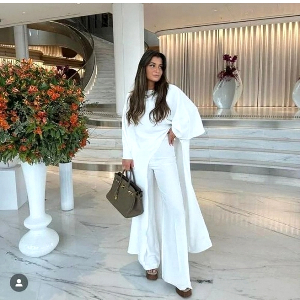 Zara Asymmetric Long Cape Blouse White Size M/L